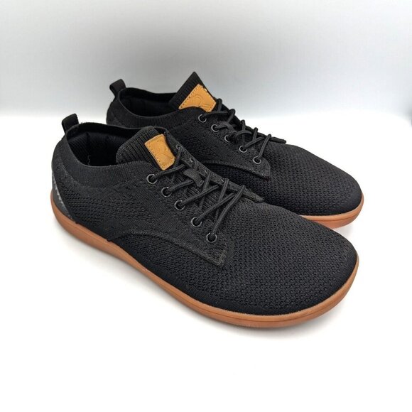 Relxfeet Men's 9 (43) Barefoot Sneakers Mesh Oxfords WIDE Toe Box Athletic Black - Picture 2 of 8